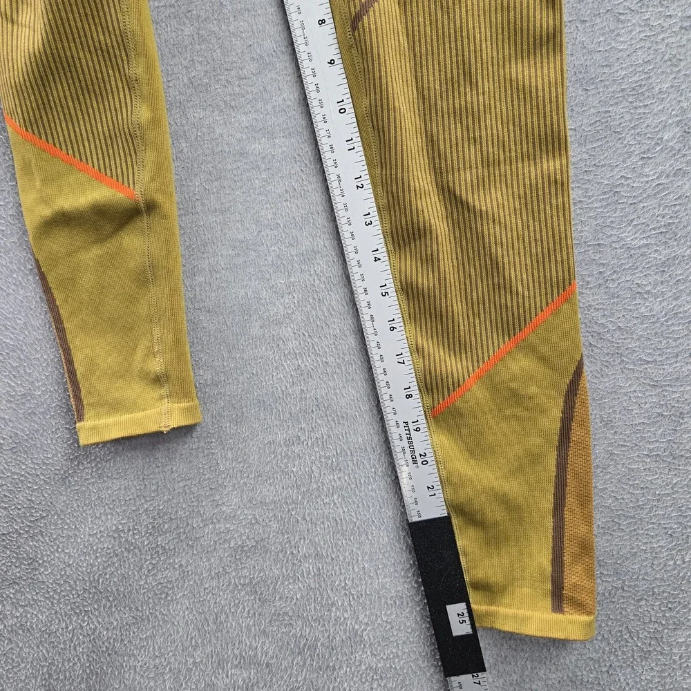 Fabletics Women Activewear Pants XL Green High Waisted Seamless Jacquard Legging